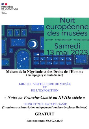 Nuit des Musées, le 13 mai